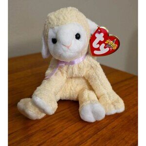 TY Beanie Baby - FLEECIE the Lamb 6 inch Mint UPC 008421042791 EASTER 2000